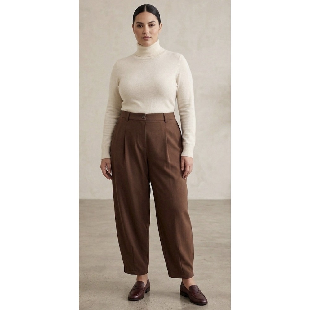 11 Honore Barrel Leg Pants brown size 18